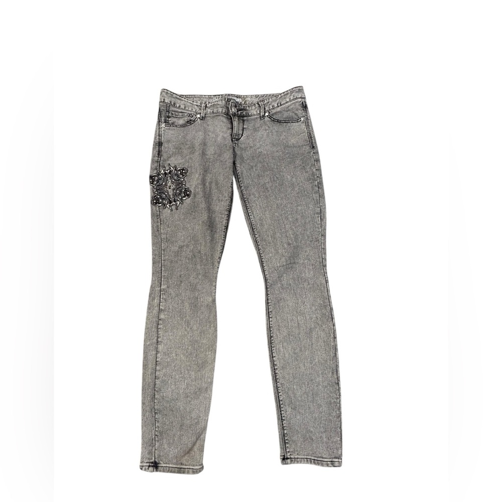 Express Women's Gray Embellished Jeans 12 RN55285
